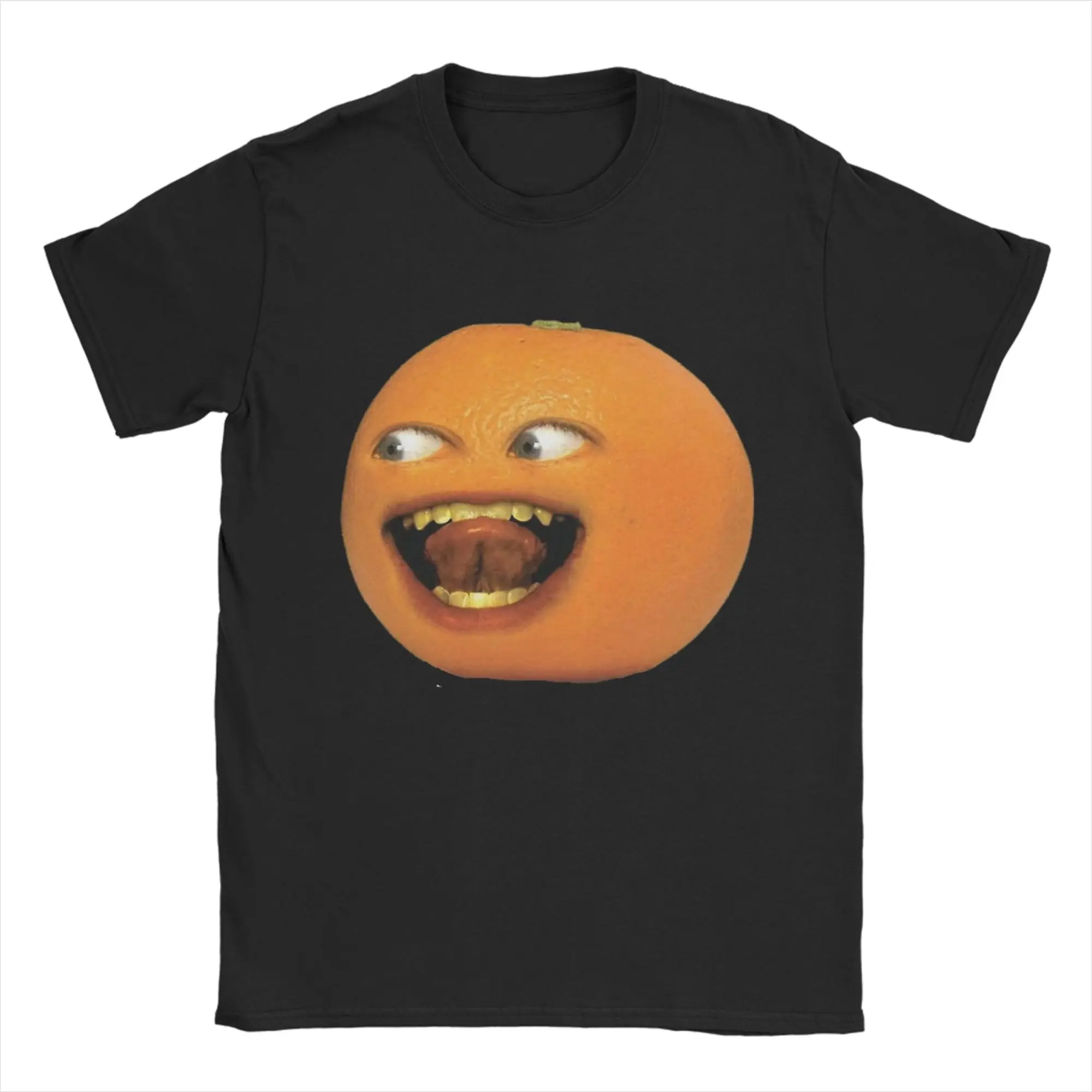 Funny Freaky Annoying Orange T Shirt Men Cotton Short Sleeve  Round Neck Summer Clothing