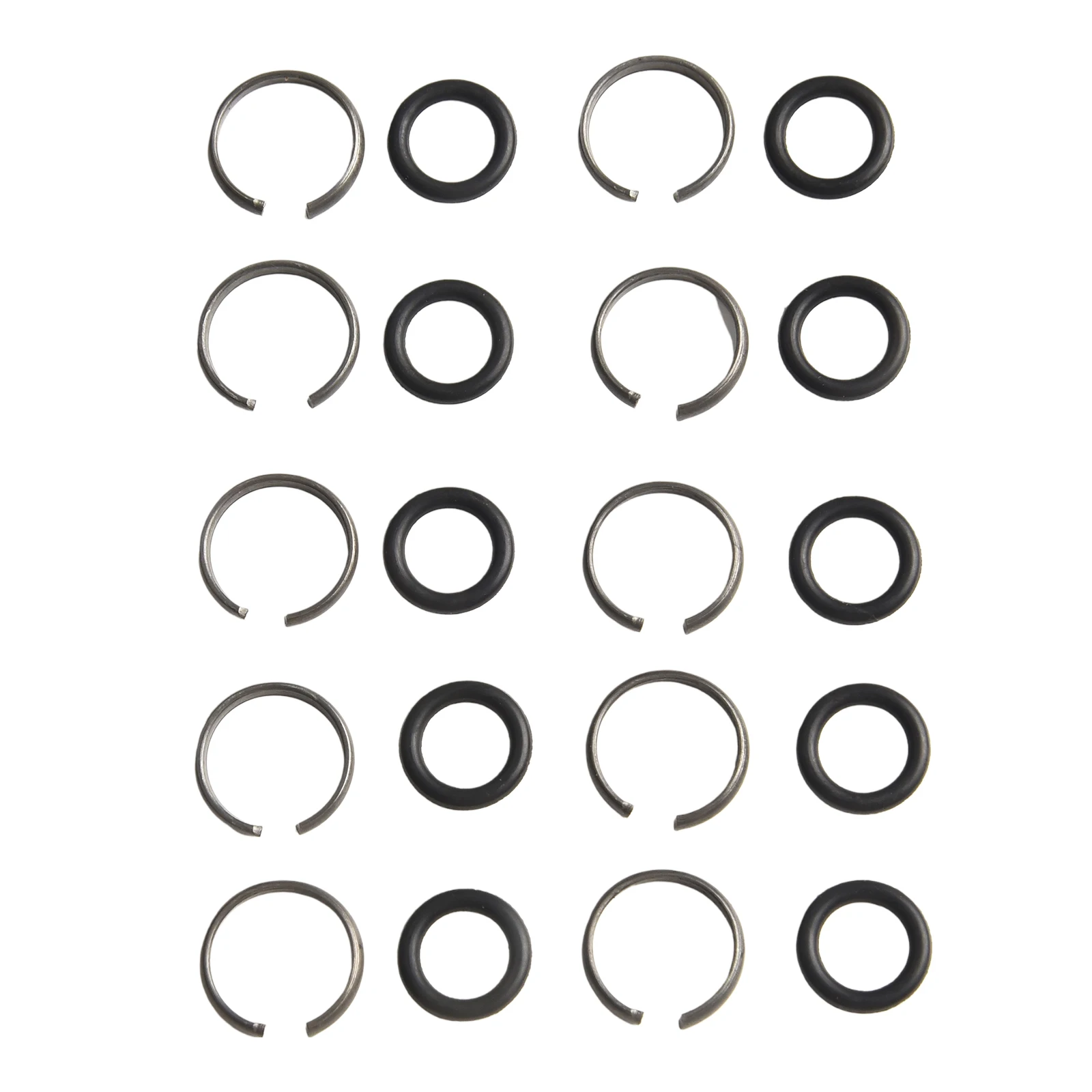 Piezas de llave neumática, herramienta de instalación de yunque, herramienta de instalación de 1, 2 pulgadas para llaves, anillos de retención de 1 y 2 pulgadas, juego de 10 piezas