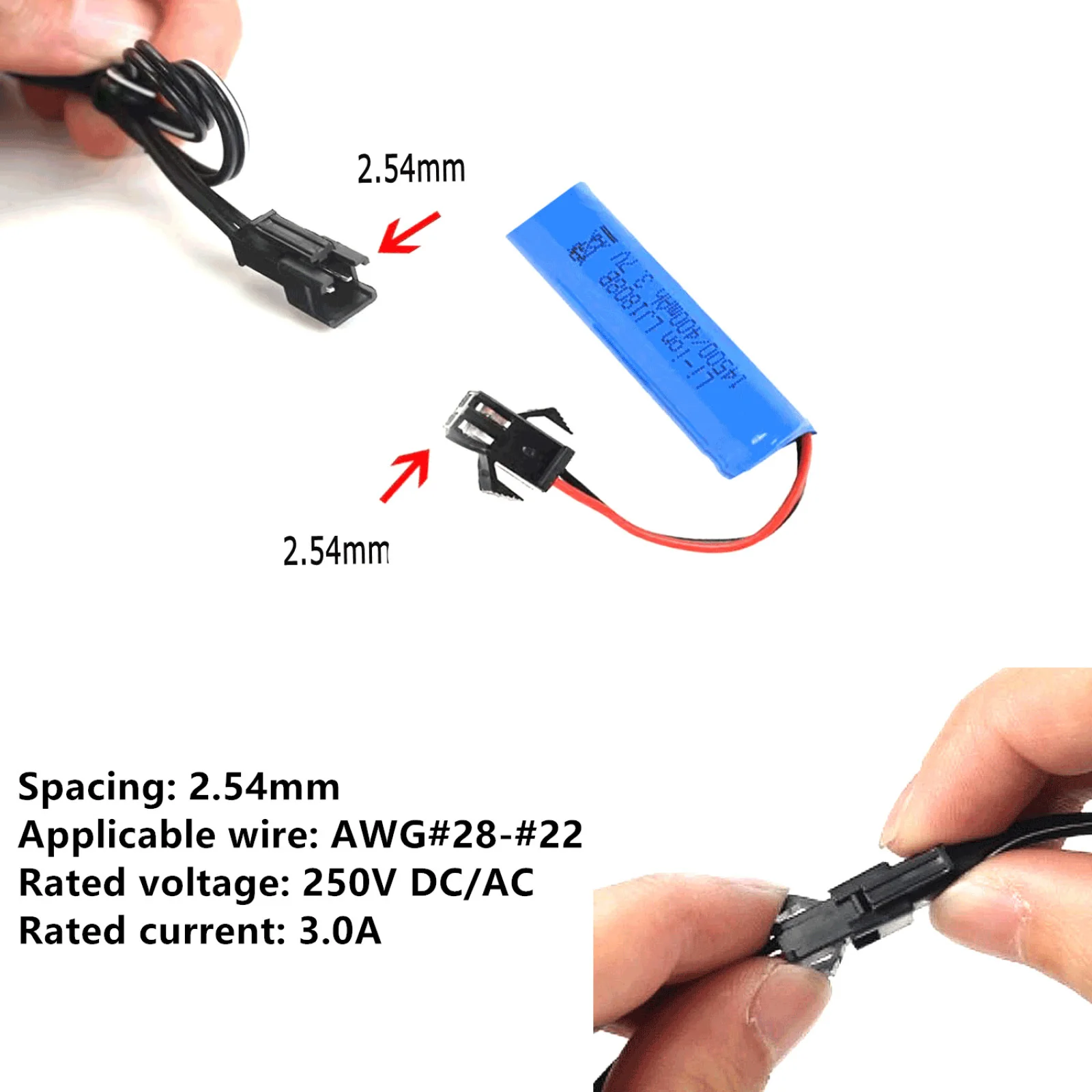 105PCS Servo Plug Connector JR-3P JR JST SM-2P SM-3P Assorted Box Connector Crimp Pin Wire Servo Plug Set For RC Car Boat view 3