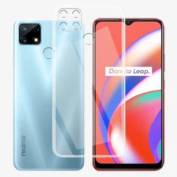 OPPO Realme 7i 케이스 RMX2193 Realme 7i Funda 용 투명 실리콘 소프트 TPU 전화 케이스 커버, Realme 7i 투명 코크