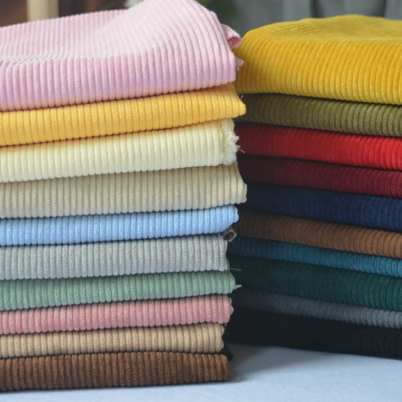 150x50cm Solid Color Striped Corduroy Fabric For Spring And Autumn Coat, Pants, Hats, Skirts, Handmade DIY Clothing Fabric