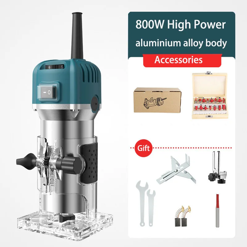 Twotree Wick Edgbander Trimmer Tool Electric Hedge Wood Trimmer Router Edge Handing Trimming Machine Tool