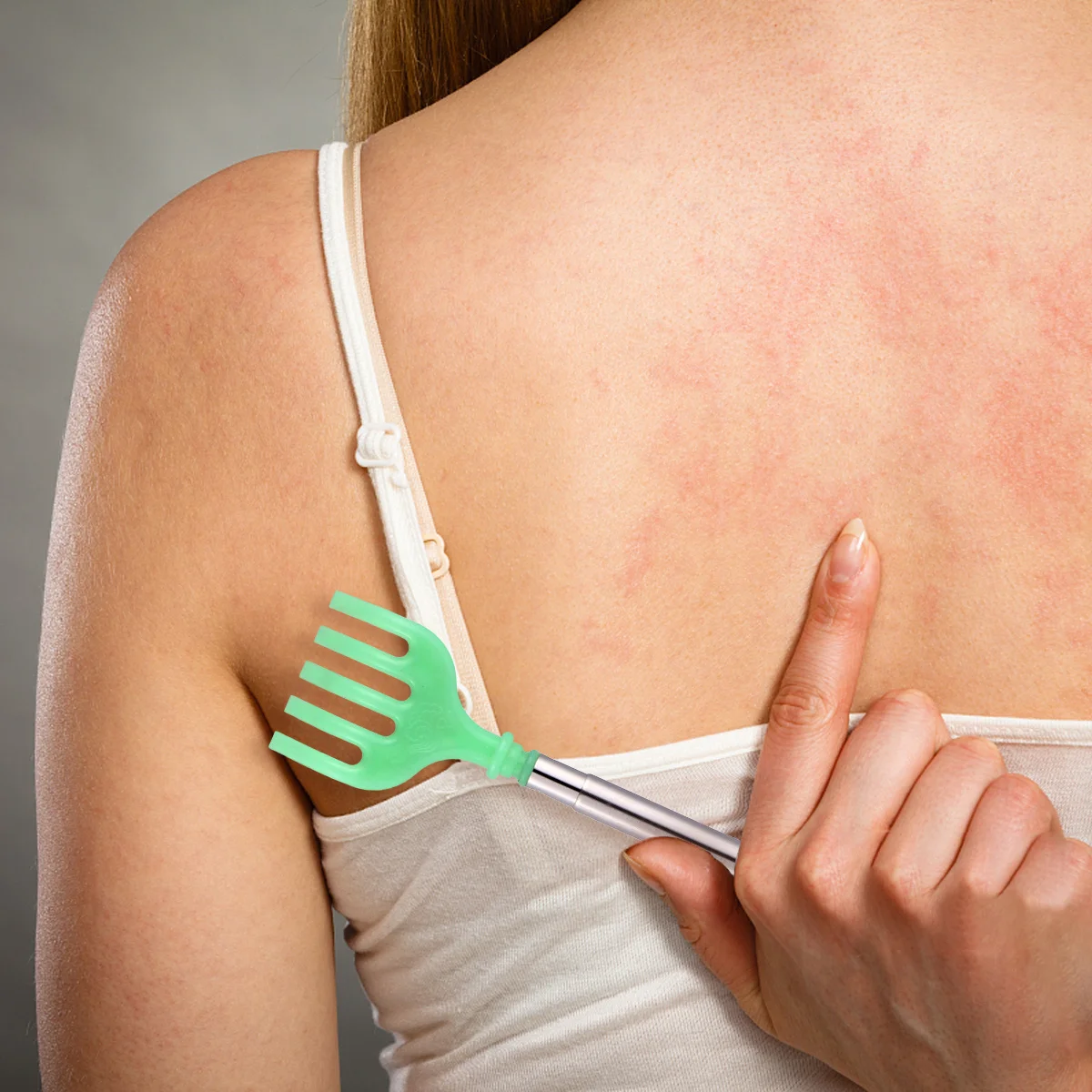 5 قطعة خدش تخفيف الحكة قابل للسحب مدلك الظهر السلس غير جلخ للوصول إلى كامل الجسم قابل للسحب الظهر هرش