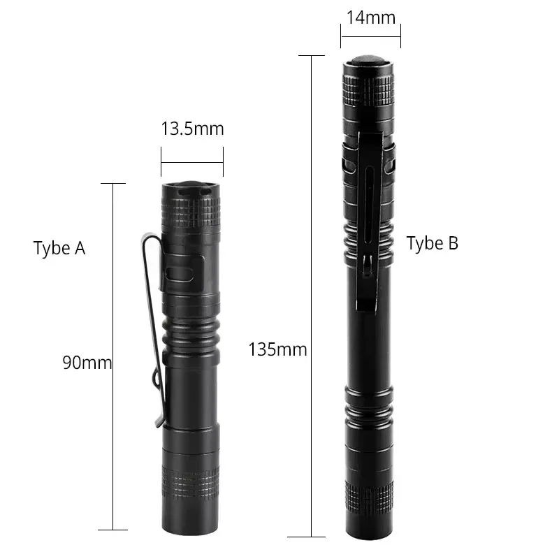 Mini Portable LED Pen Light Pocket Ultra Bright High Lumens Handheld Flashlight Linterna Torch For Camping Outdoor Emergency