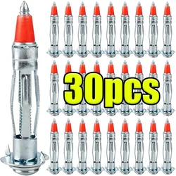 35/46/59mm Red Pointed Hollow Expansion Rivet Galvanized Steel Drive Anchoring Cross Screws Sleeve Fasteners Bolt Sets Wholesale