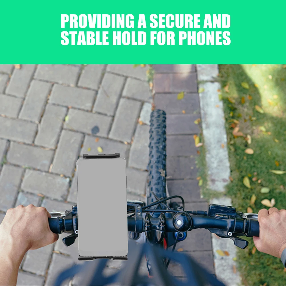 

2pcs Shockproof Motorcycle Bike Phone Mount Holder For Cycling Navigation Scooter Handlebar Rear Mirror Stand Storage Support