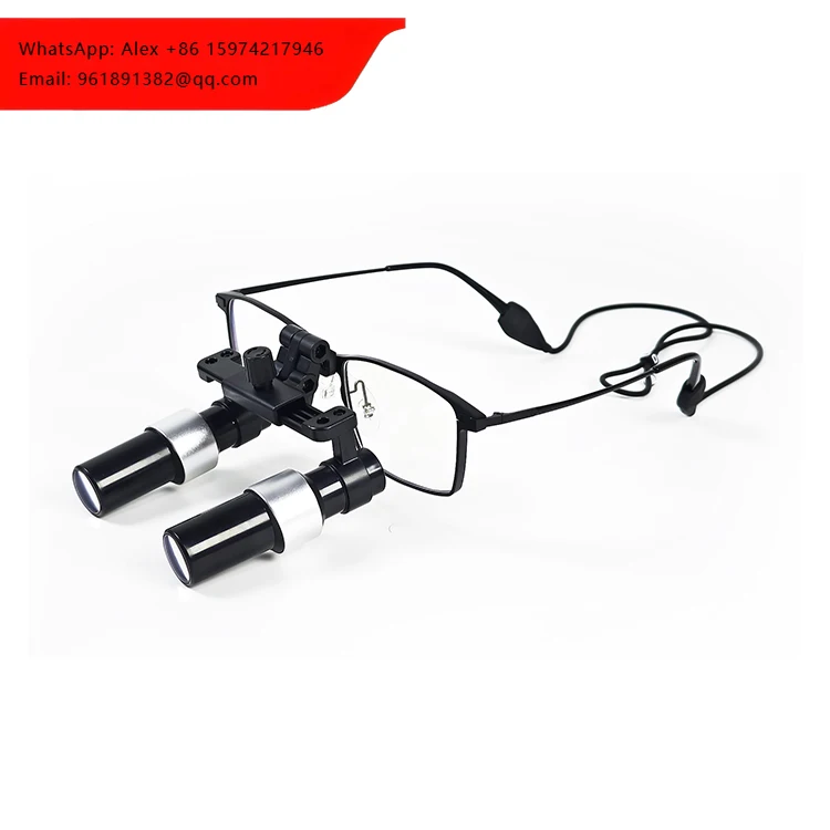 

Prescription Kepler 6.0X Binocular Loupe ENT Loupes Headband Surgical Adjustable Ultra-light Lens Myopia Glasses