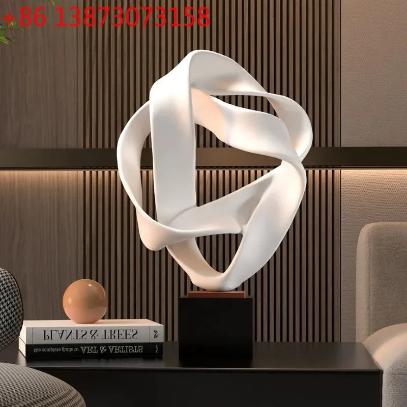 Modern Mobius Strip Sculpture Ornaments Creative Geometric Shape Decoration Crafts Luxury Simple Entrance Hall Home Decor