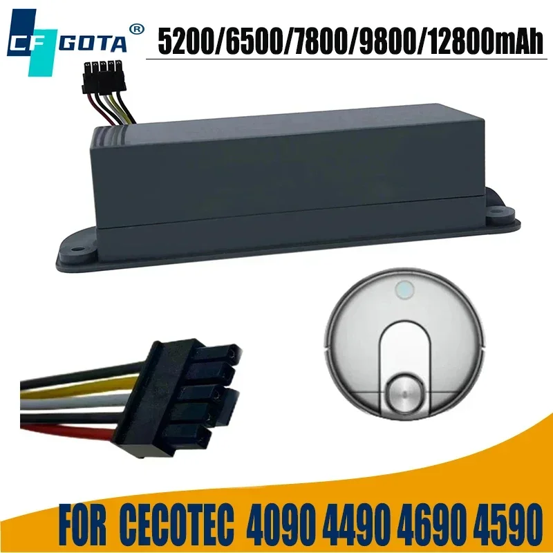 

Replacement Battery 14.4V 12800mAh Li-ion Battery for CECOTEC CONGA 4090 5090 3090 1890 2090 Robot Vacuum Cleaner Accessories