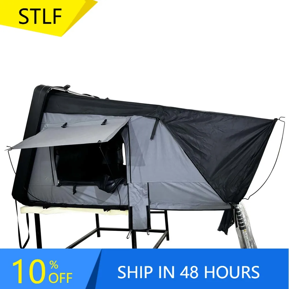 

Deren High QualityWILD CLOUD Summer Season Cotton Hard Shell Aluminum Roof Tent Side Opening Top Tent For Jeeps For Cars