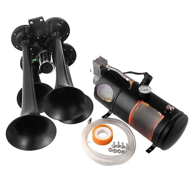 Car modification horn compressor super loud air horn air pump trolley off-road vehicle pickup truck can be used 12v