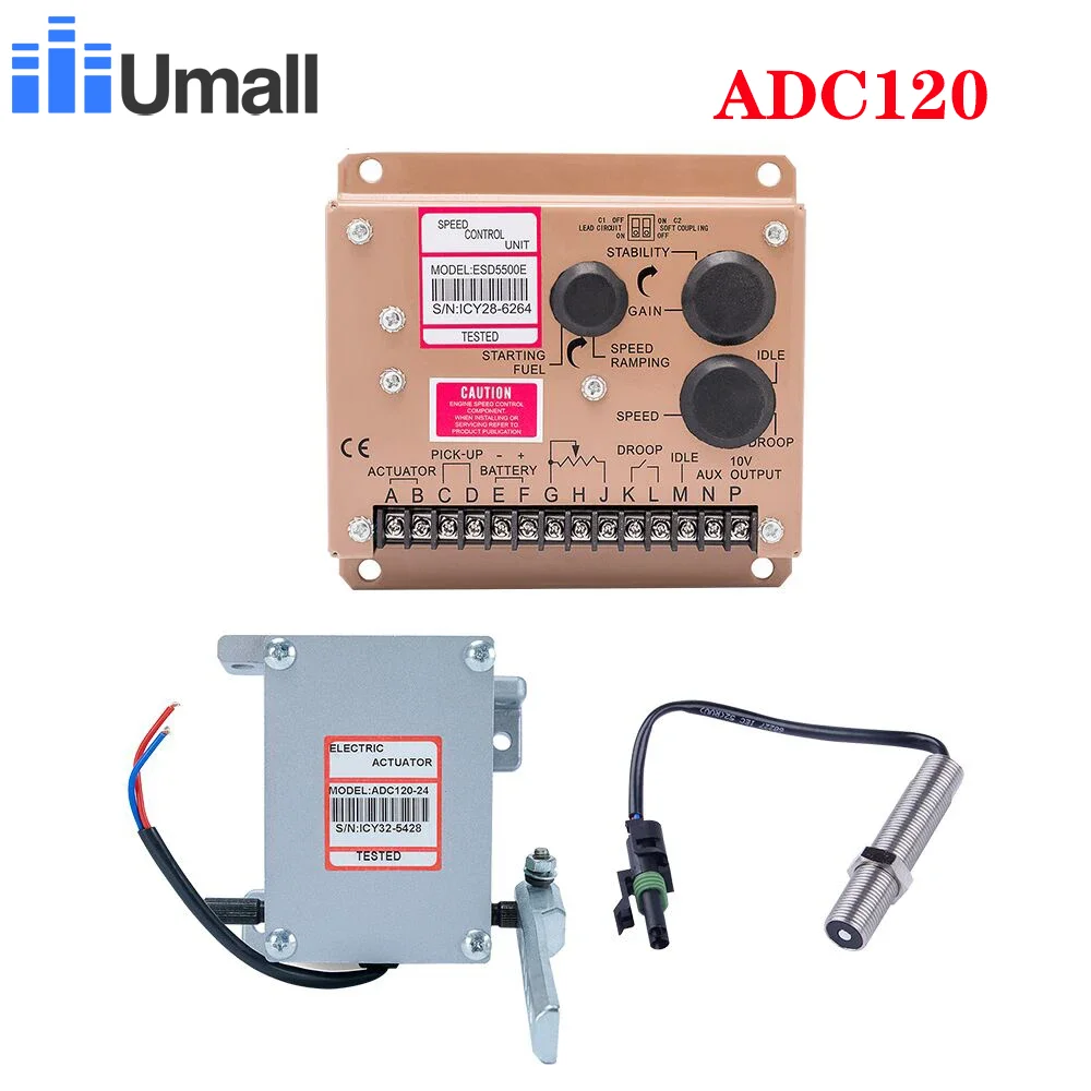 ディーゼル発電機ガバナー,ピックアップセンサー,スピードコントローラー,高品質,adc120,3034572,esd5500e,1セット