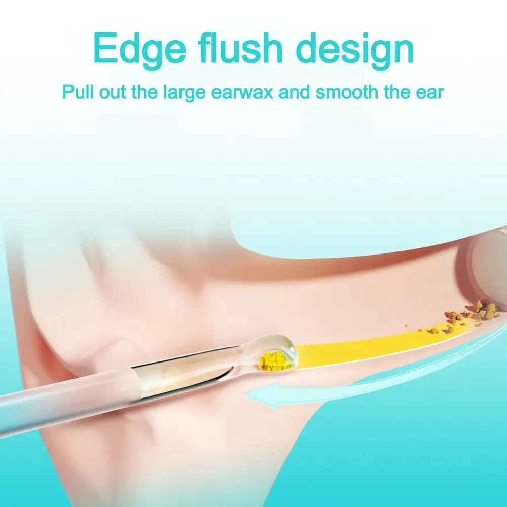 24Pcs/Box Disposable Disposable Ear Swabs Double Head Soft Sticky Earwax Remover Stick Ear Cleaner Ear Wax Removal Tool