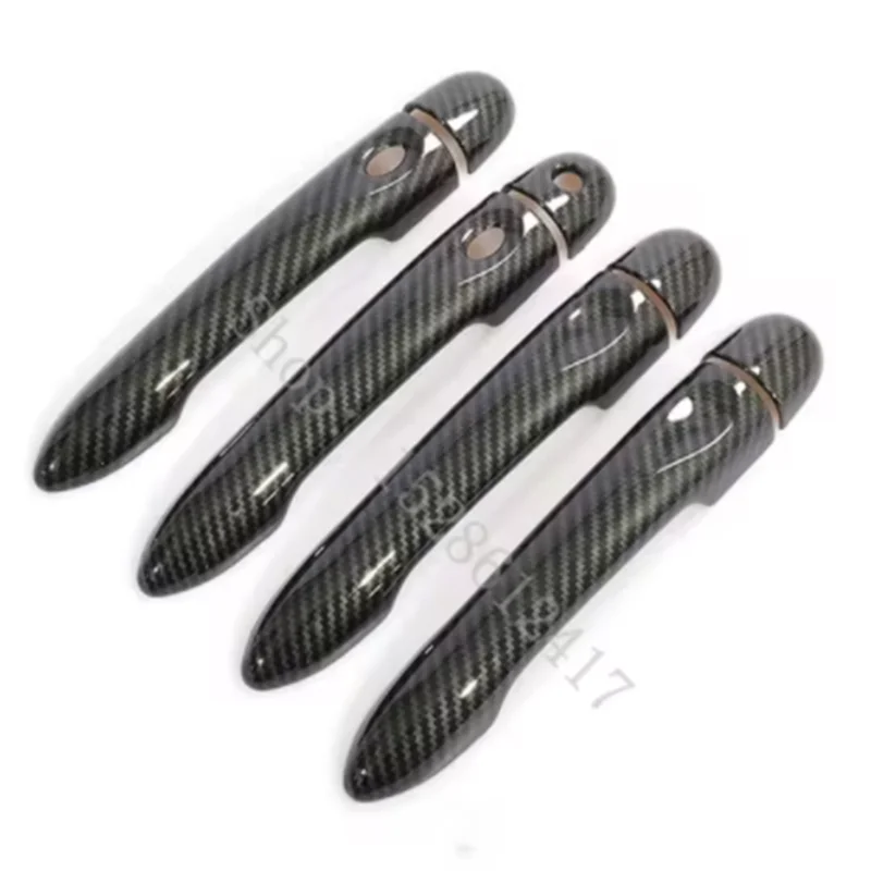 لرينو كابتور كابتور سامسونج QM3 2013 ~ 2020 ألياف الكربون نمط غطاء مقبض باب السيارة اكسسوارات التصميم