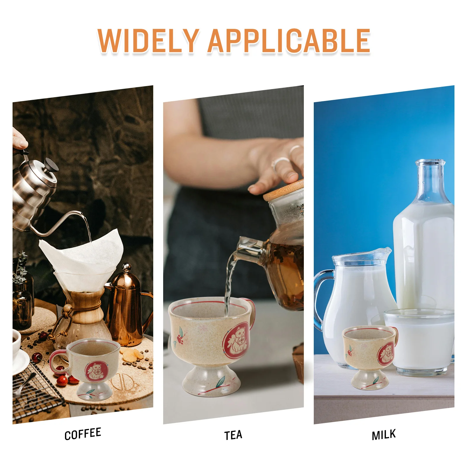 

Ceramic Tea Cup Japanese Tea Tasting Cup Moderate Capacity Modern Design for Extended Use Coffee Drinking Mugs