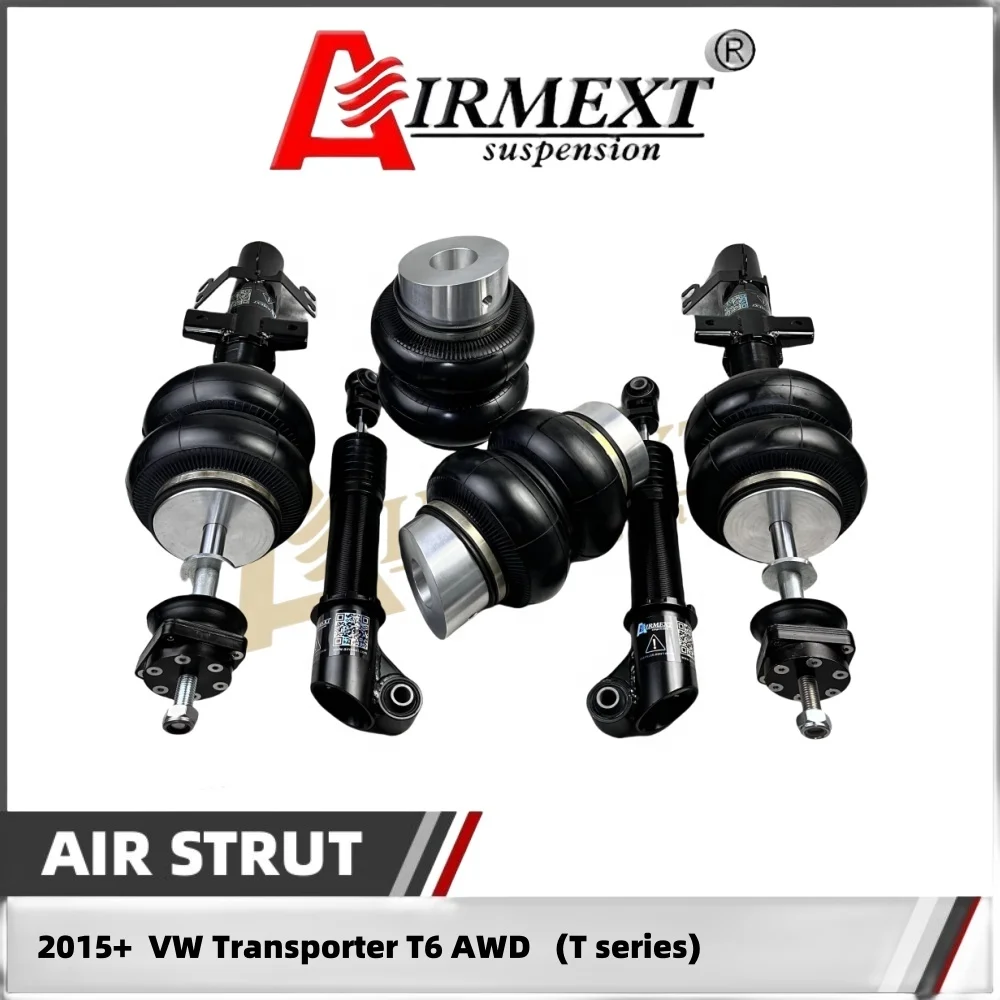 Air Strut Suspension Kit, Steel Air Spring Assembly fit for VW Transporter T6 AWD 2015-2024, Adjustable Pneumatic Struts