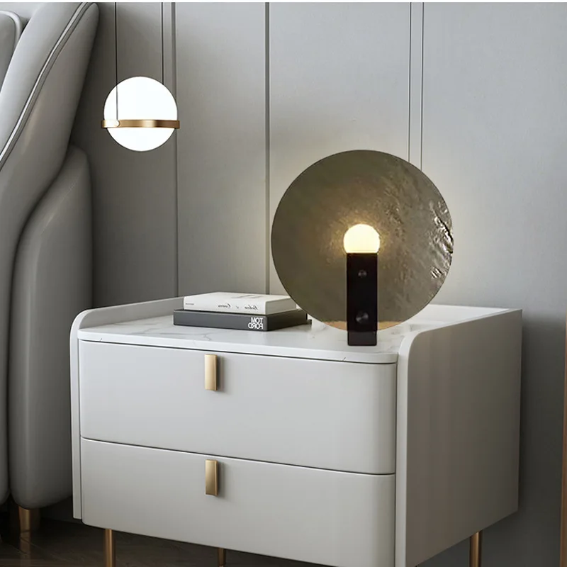 Postmodern Minimalist Glass LED Floor Lamp Design Personalized Living Room Study Bedroom Bedside Artistic Decoration Table Light