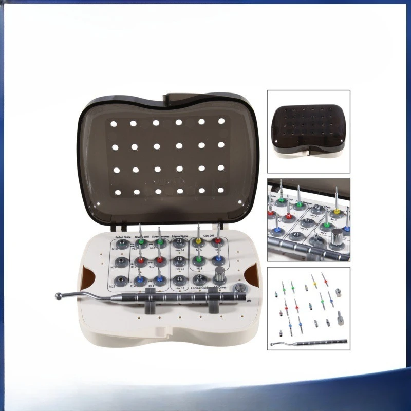 

Implant abutment broken screw removal set Central abutment screw removal Implant failure Emergency dental tools