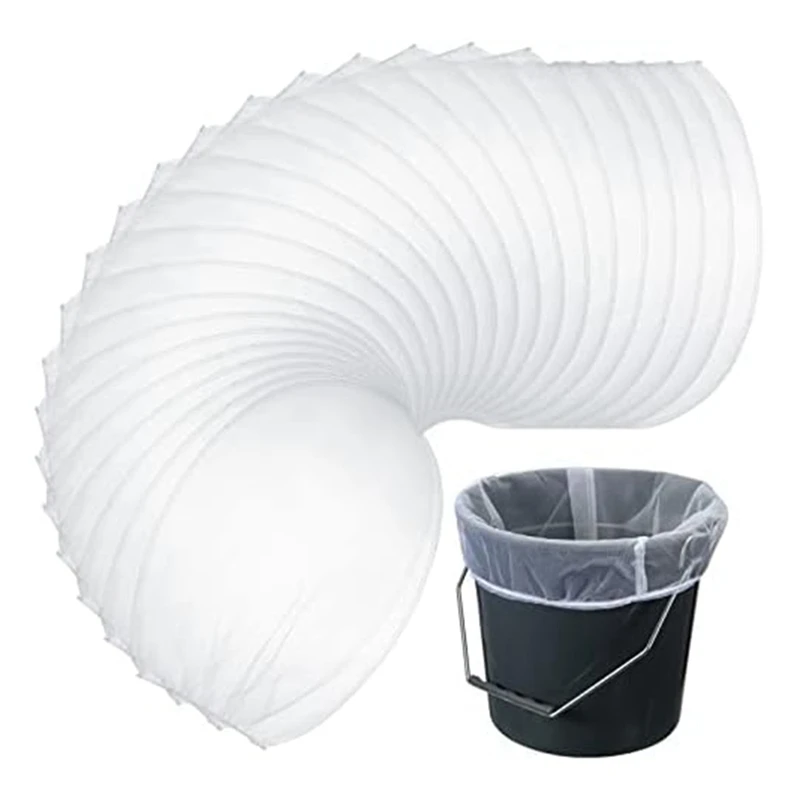 

60 Pcs Filter Bag Nylon 5 Gallon Bucket Strainer With Elastic Top Opening Paint Filter Bag For Paint Gardening