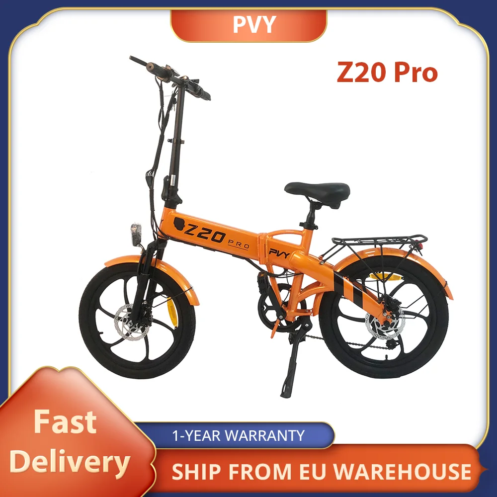 PVY ZPVY Z20 Pro Electric Bike, 250W Hub Motor, 36V 10.4Ah Removable Battery, 20 Inch Tire, 25km/h Max Speed, Disc Brake, Suspen