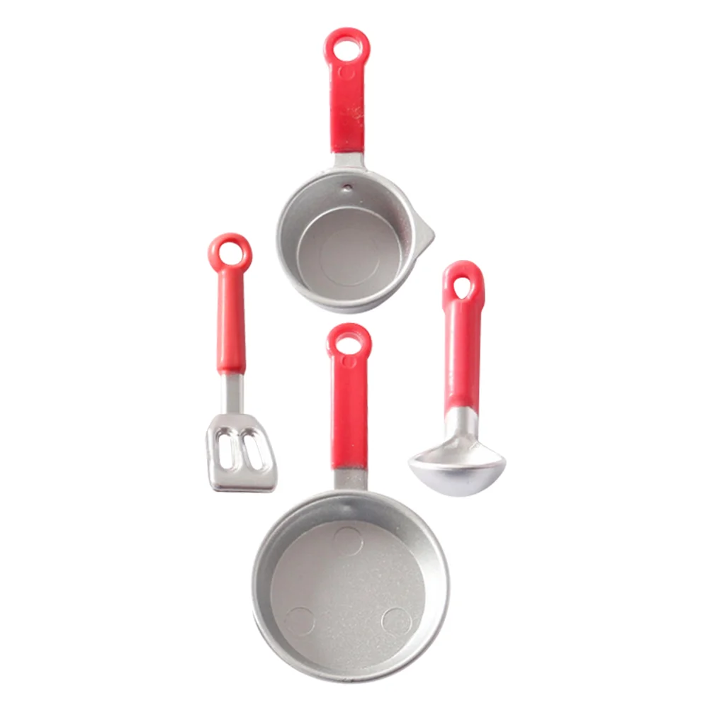 

2 Sets Cooking Utensils Mini Kitchen Tools Toy House Accessories Plastic Cookware