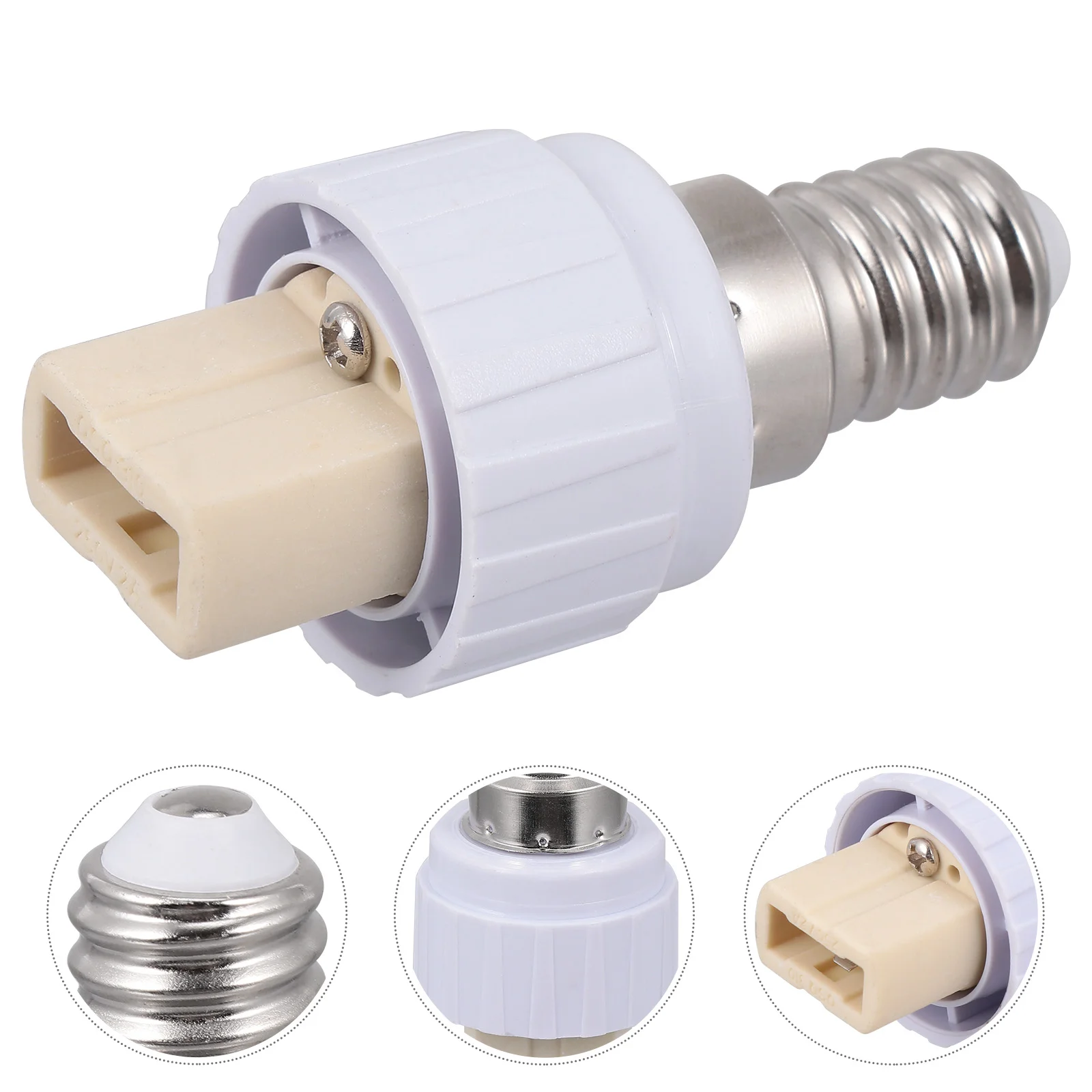 

4 Pcs E14 to G9 Lamp Holder G1000 Electron Microscope LED Converter Wheel Lights Adapter Bulb Socket