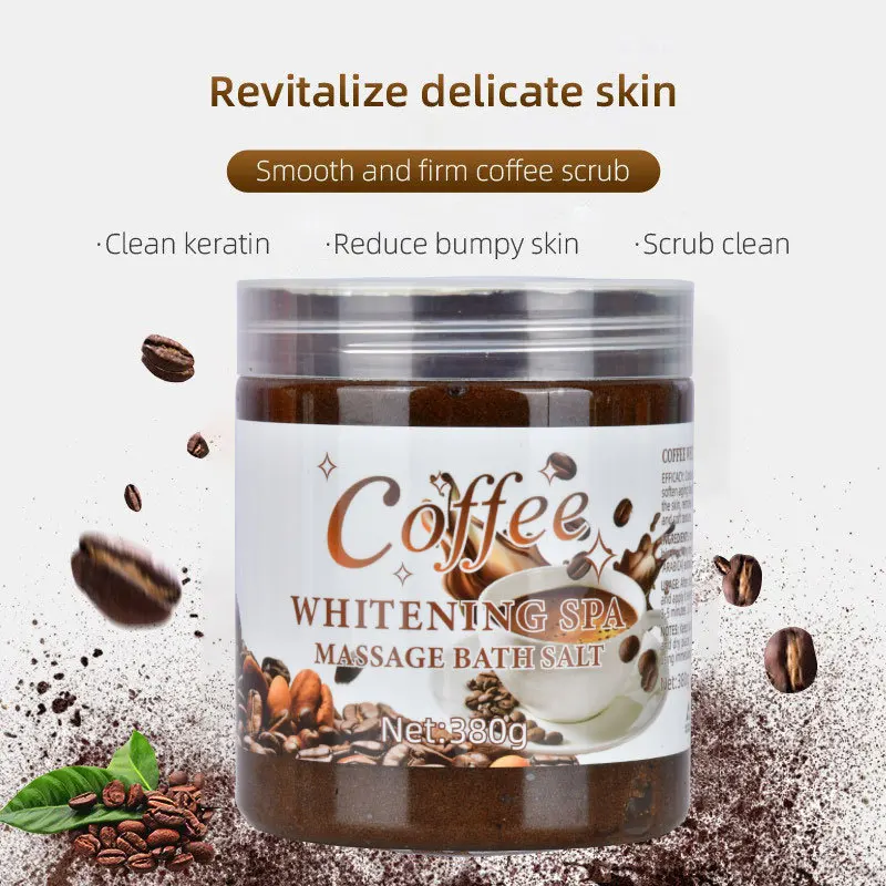 350g /680g Coffee Body Scrub Sea Salt Bath Salt Whitening Exfoliating Scrub Deep Clean Pore Smooth Rough Skin Home Spa Skincare