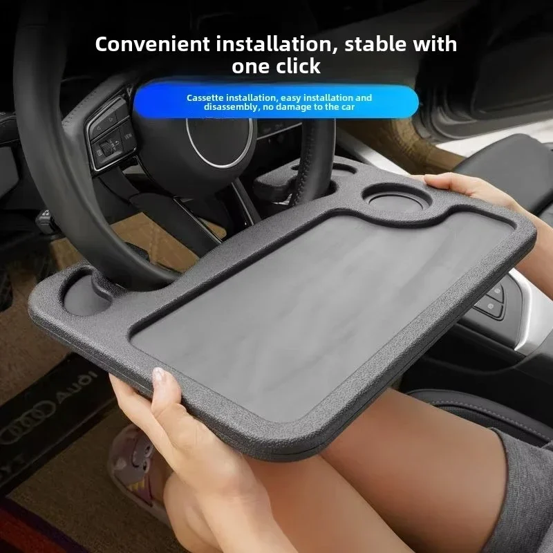 Portable Car Laptop Computer Desk Mount Stand Eat Work Car Steering Wheel Dining Table BracketDrink Food Coffee Tray Board