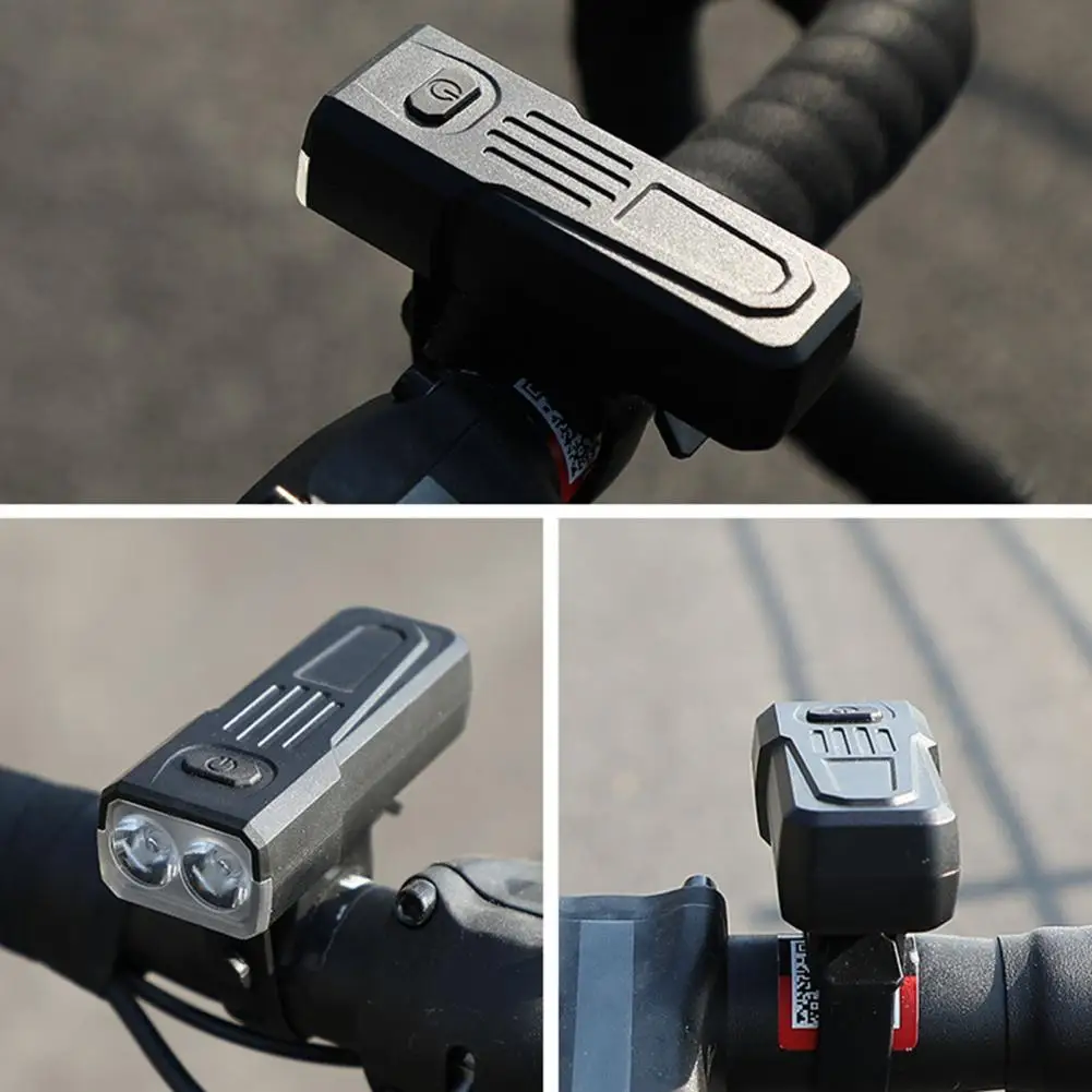 Bicycle Headlight Adjustable Strap Type-C Rechargeable Waterproof Night Riding Road Mountain Bike Front Lamp Mini Flashlight