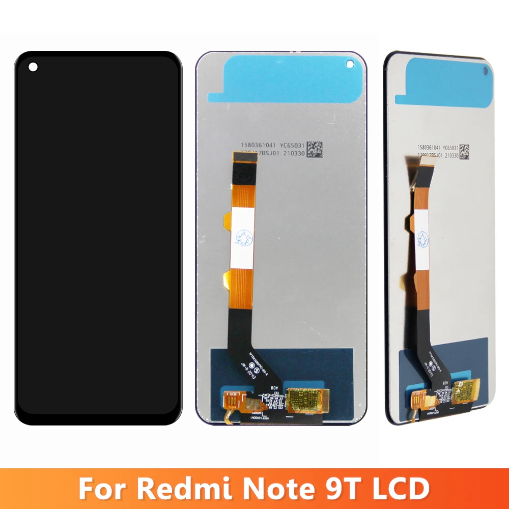 LCD For Xiaomi Redmi Note 9T LCD Display Screen Touch Digitizer Assembly For Redmi Note 9 5G LCD Screen With Frame Replacement