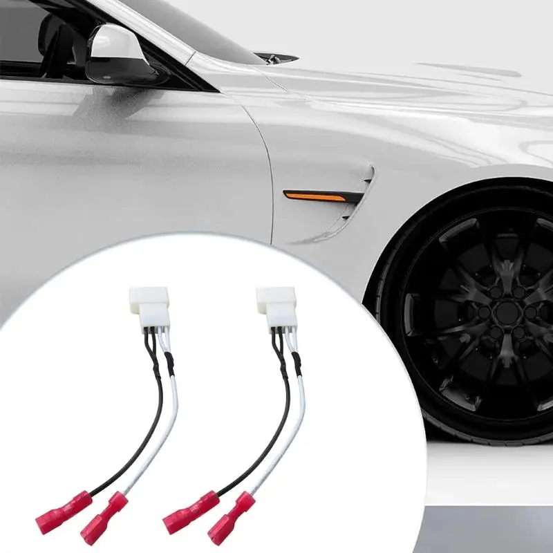 In Car Speaker Wire Harness 72-8106 for Select Japanese Auto Models 4 Pin Pair ABS Material Direct Fit Lightweight R6FB