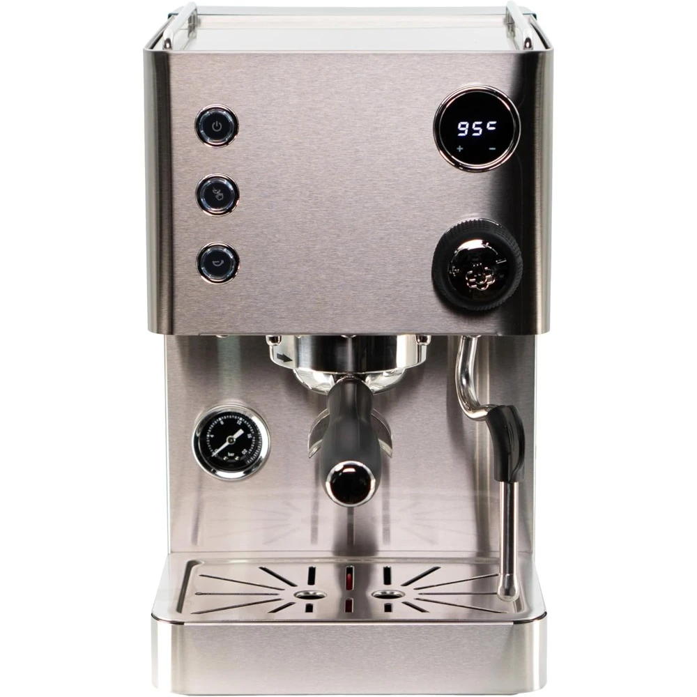 Espresso Machine V2, Brushed Stainless Steel