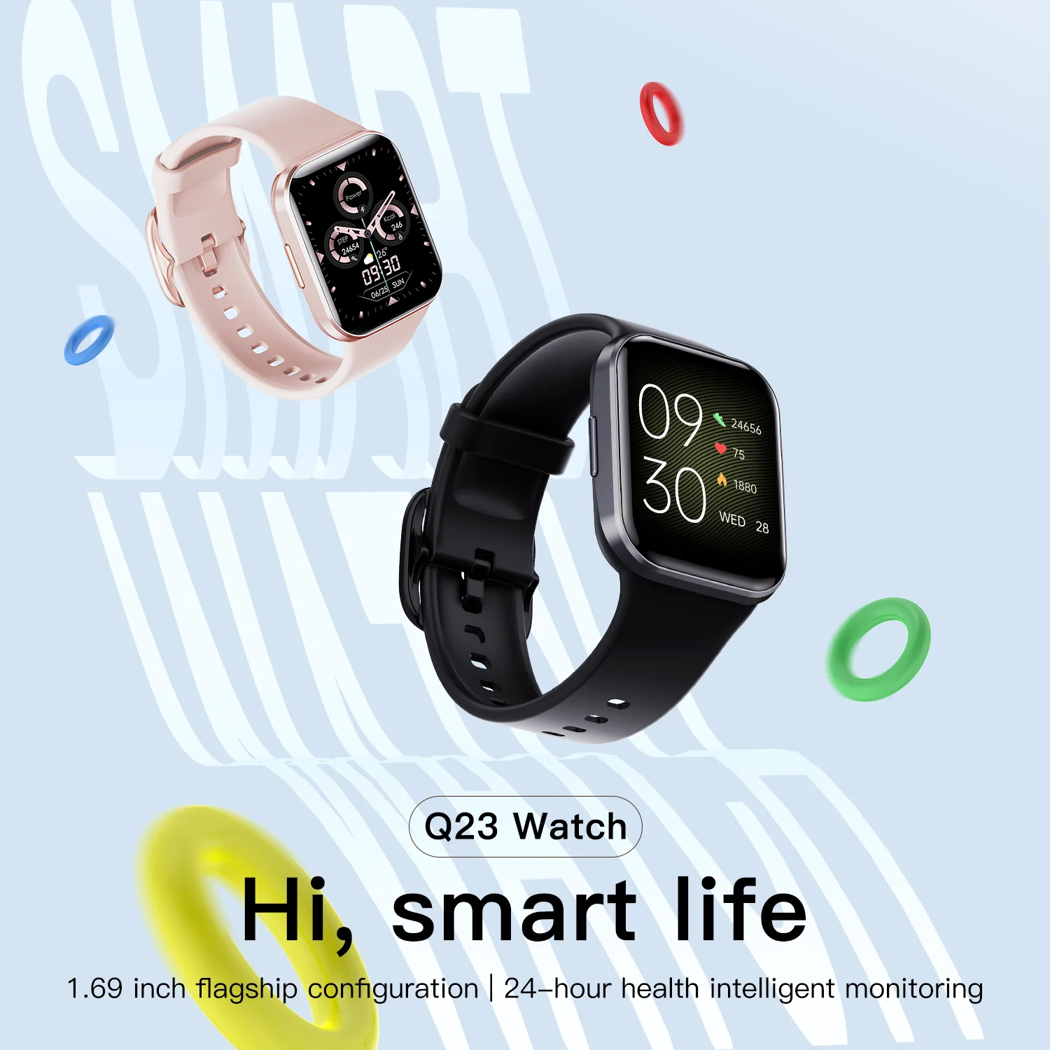 Montre connectée pour hommes et femmes, 2024, appel Bluetooth, suivi de la condition physique, moniteur de fréquence cardiaque, Xiaomi, Huawei, Samsung, 1.69