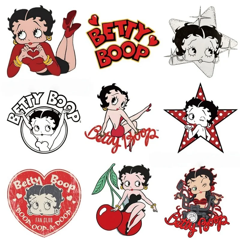 Betty Boop cartoon cute sticker, popular aesthetic, personalized phone case, journal creative waterproof decorative sticker view 4