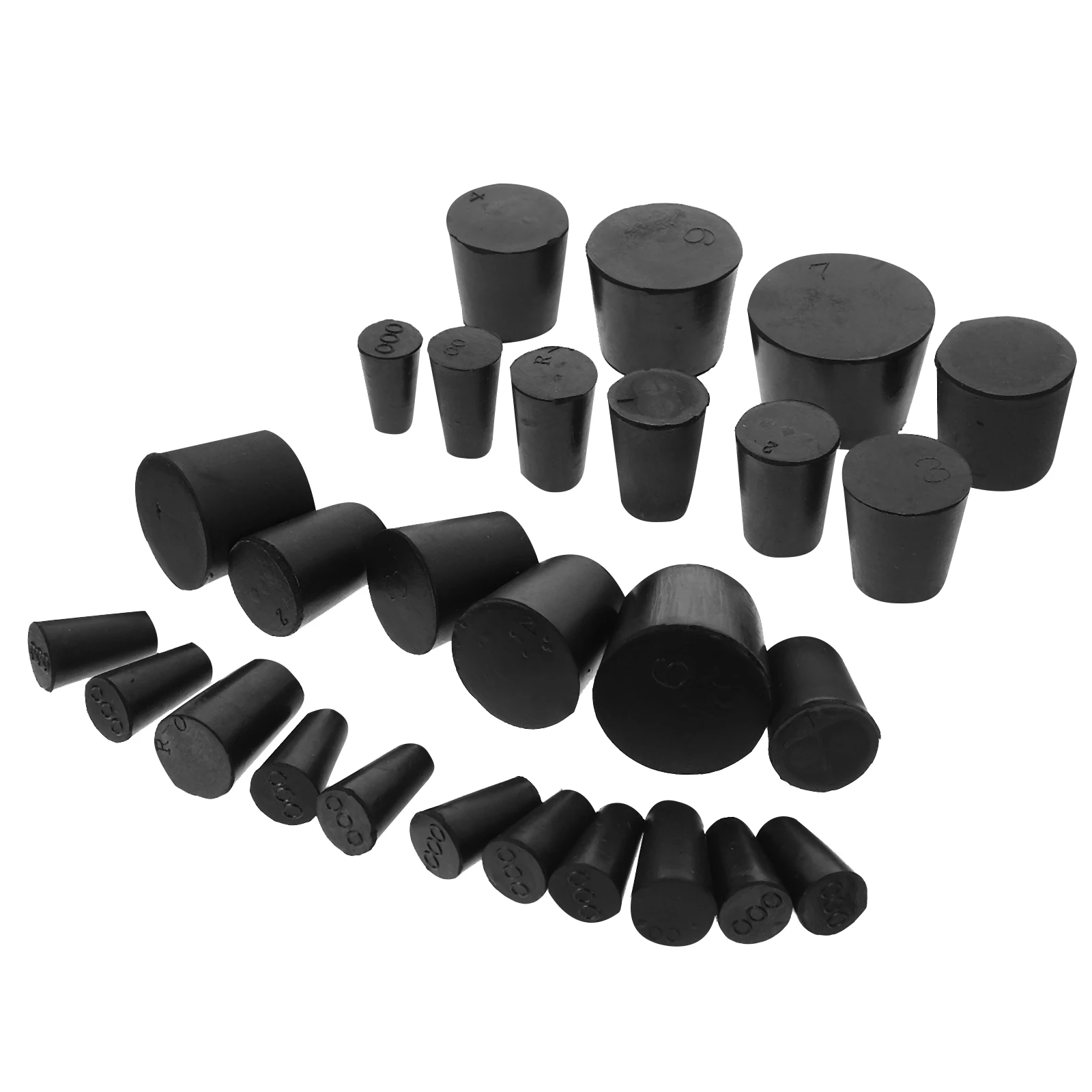 

27pcs Stoppers Plugs Equipment Assorted Sizes Solid Stopper For Container Leak Proof Sealing Plug Replacement Parts For