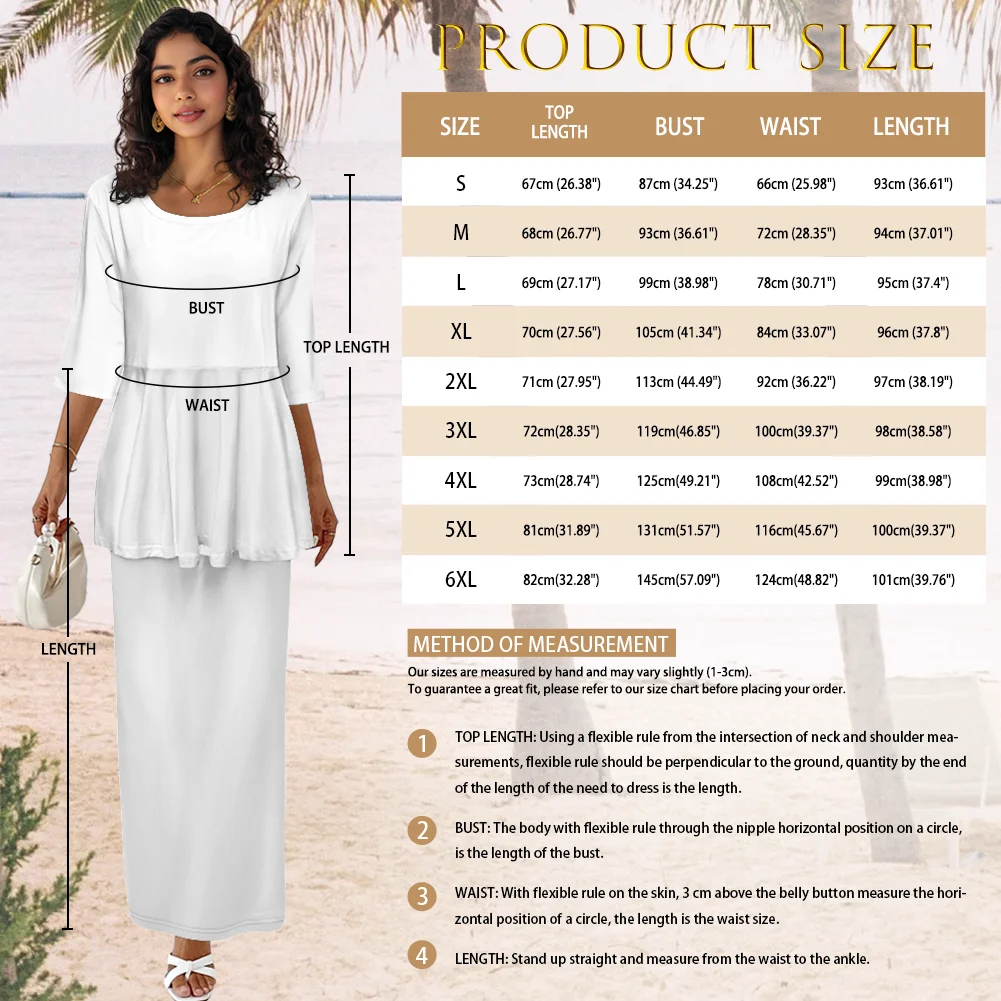 Conjunto de trajes de dos piezas para mujer, Top y faldas personalizados con estampado Tribal polinesio y cuello redondo, Puletasi samoano