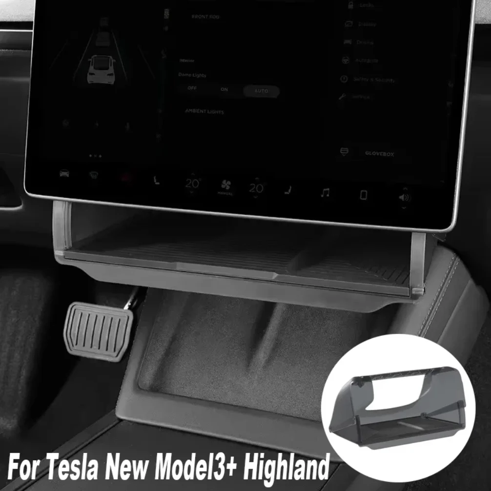For Tesla Model Y LAUNCH/Juniper/3+ Highland Central Control Screen Storage Box Car Storage Box Automotive Accessories