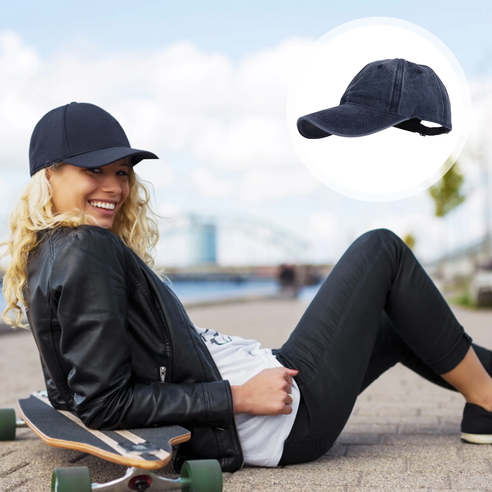 

Washed Cotton Baseball Hat Vintage Style Adjustable Hat for Men Women Outdoor Camping Hiking Fishing Caps Womens Hats