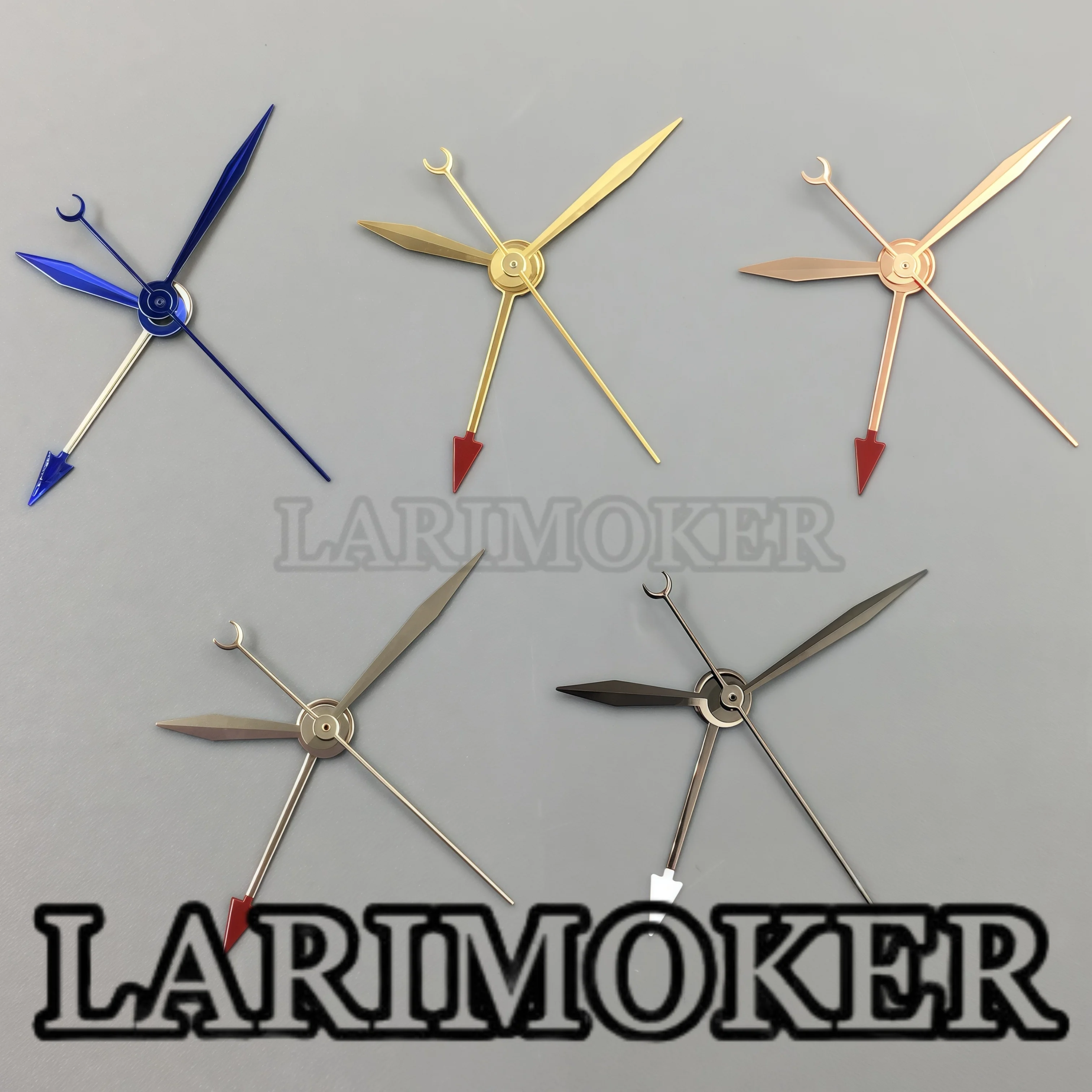 

LARIMOKER watch parts black gold rose gold silver blue NH34 (GMT) watch hands