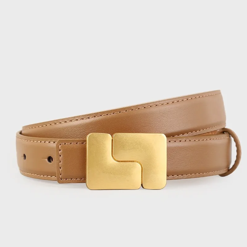 المرأة نمط جلد طبيعي فستان Cummerbunds الكورسيهات حزام الخصر أحزمة مع مشبك الذهب الديكور حزام ضيق هدية