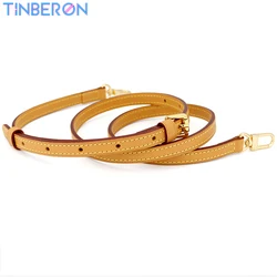 TINBERON-correa de cuero genuino para bolso de mujer, accesorio ajustable de lujo, de alta calidad, longitud de 107CM-119CM