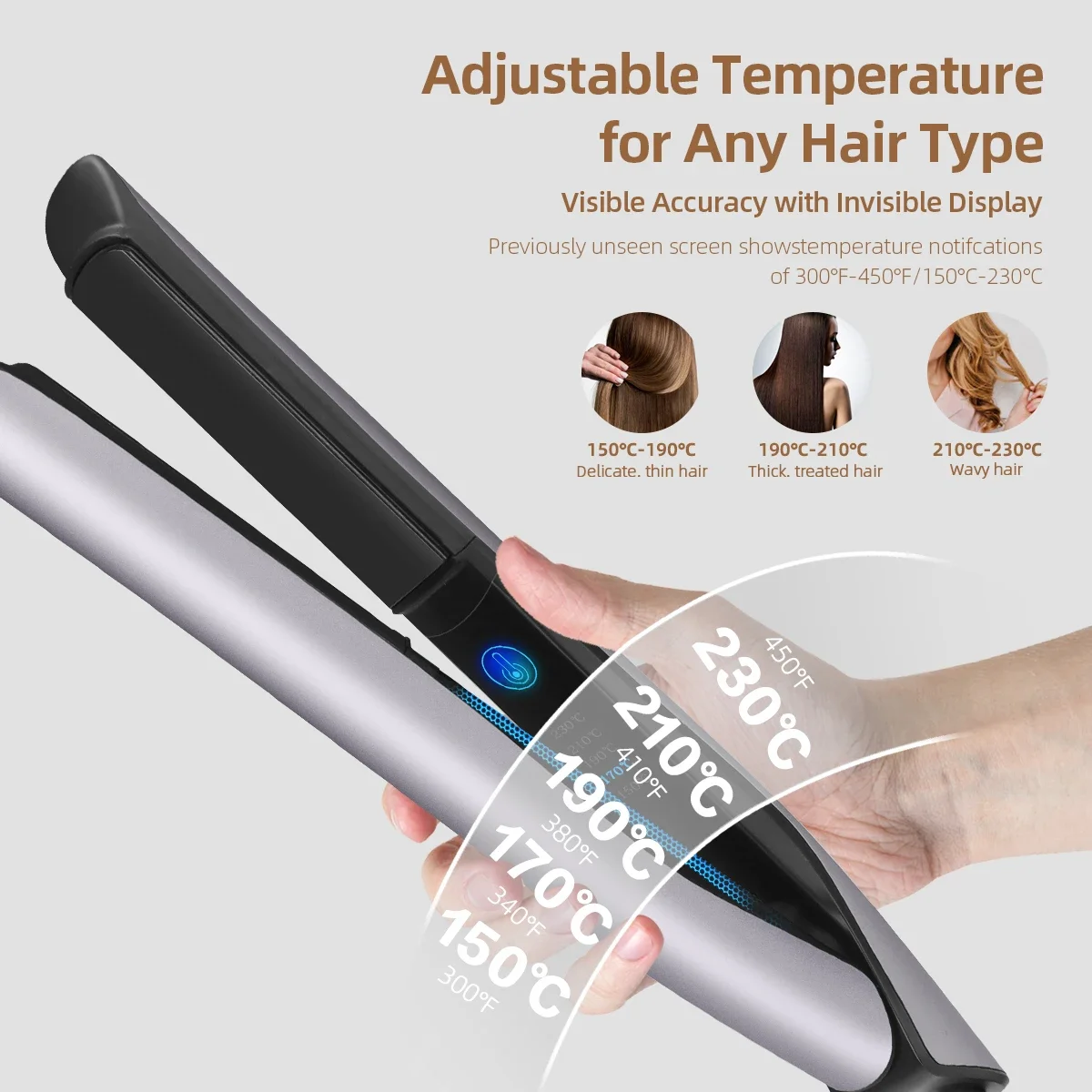 Original brand new！JA·YS·UNNY Professional Dual Voltage Electric Hair Curler And Straightener Styling Ceramic Titanium Flat Iron