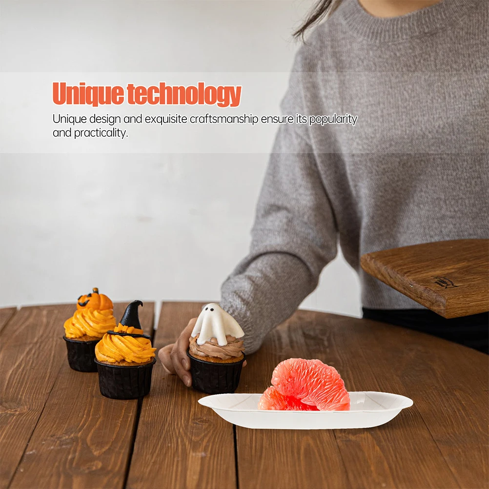 

30Pcs Halloween Pumpkin Paper Plates Disposable Party Plates Festival Household Food Tableware Halloween Pumpkin