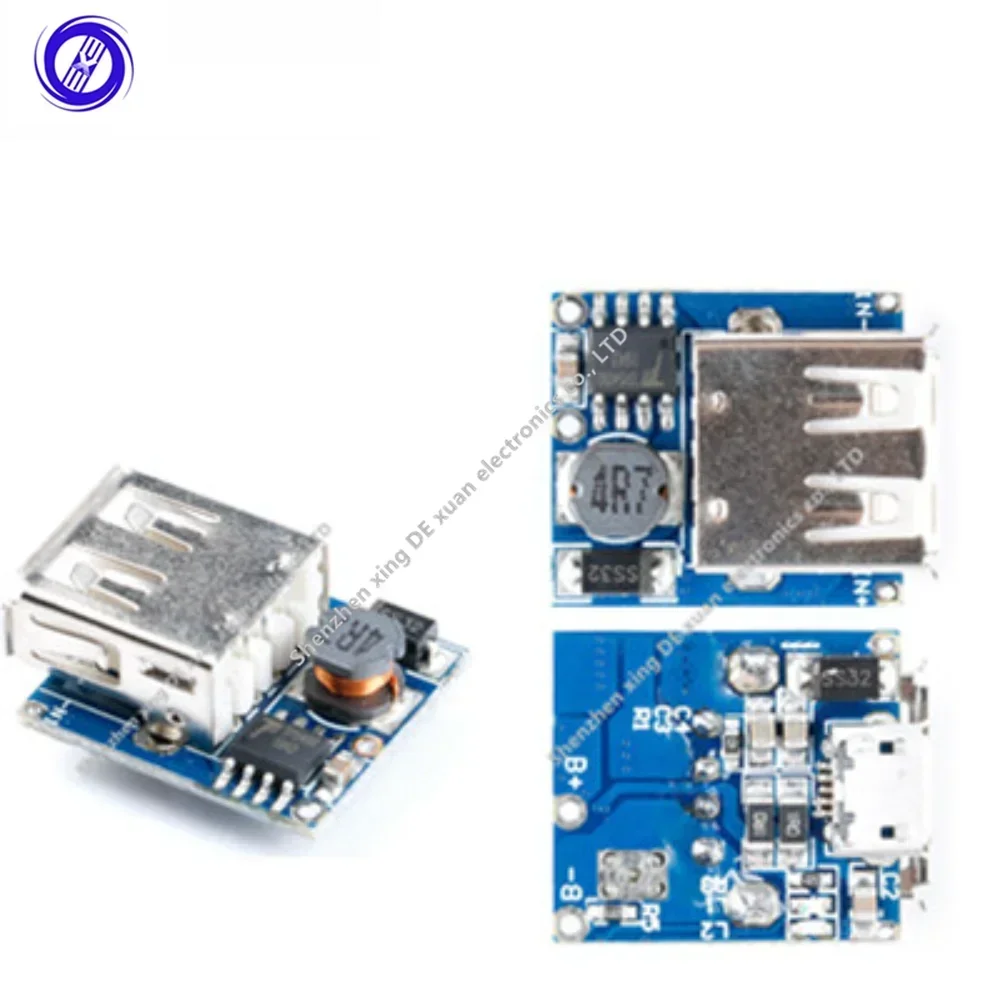 2pcs 5V 3.7V 4.2V 1A Lithium Battery Charger Board Module Step Up Boost Power  Micro USB Li-Po Li-ion 18650 For  Bank