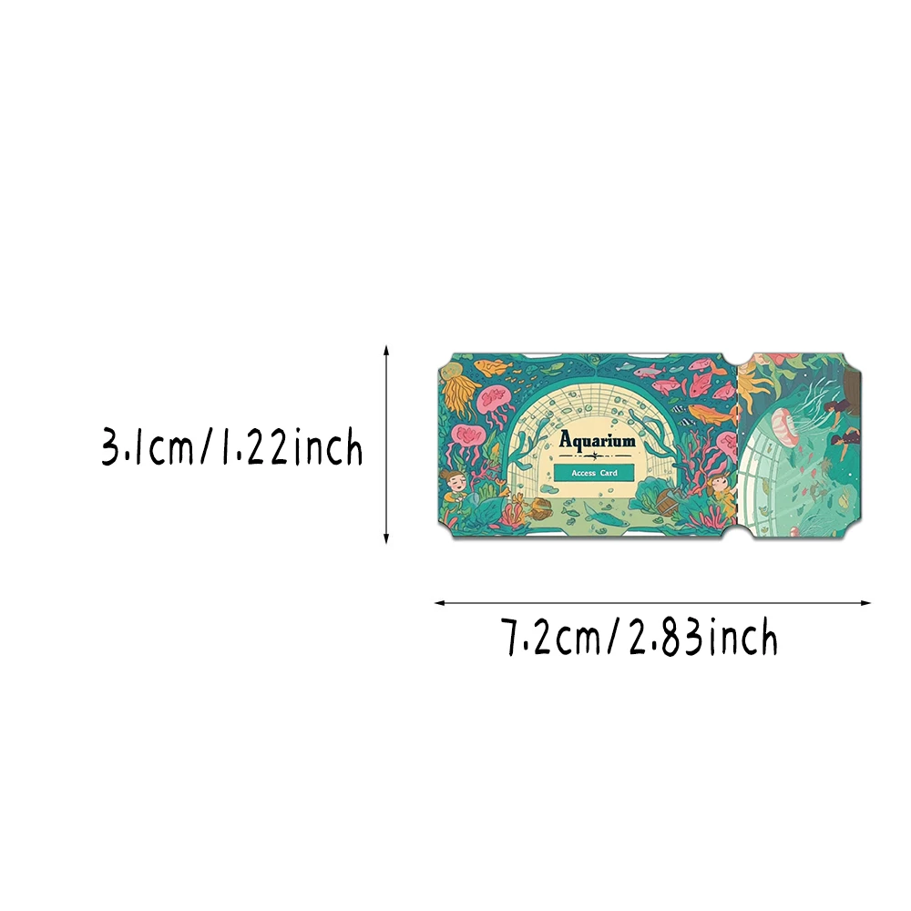 50PCS Creative Dream Ticket Stickers, Account Decorations, DIY Phone Cases, Notebook Bottles, Personalized Stickers