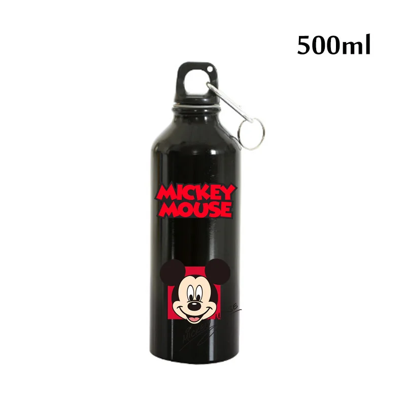 Disney Mickey Mouse Aluminum Outdoor Sports Water Bottle Drinking Kettle Drinking Cup Leakproof Water Jug for Travel Running