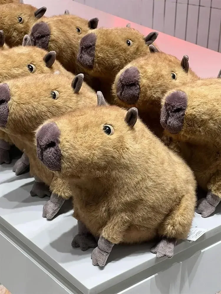 

Jelly Cat, ограниченная серия, забавная плюшевая кукла капибара с подарочной коробкой, украшение для дома, праздничный подарок, интерактивная игрушка для кошек и собак