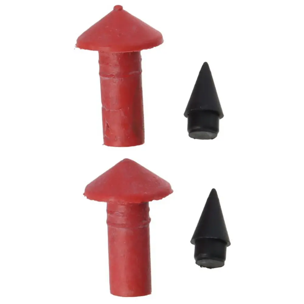 

180pcs Red Tire Repair Insert Plugs Mushroom Shaped Black Mushroom Insert Plugs Rubber File Tool for Motorcycle Tires