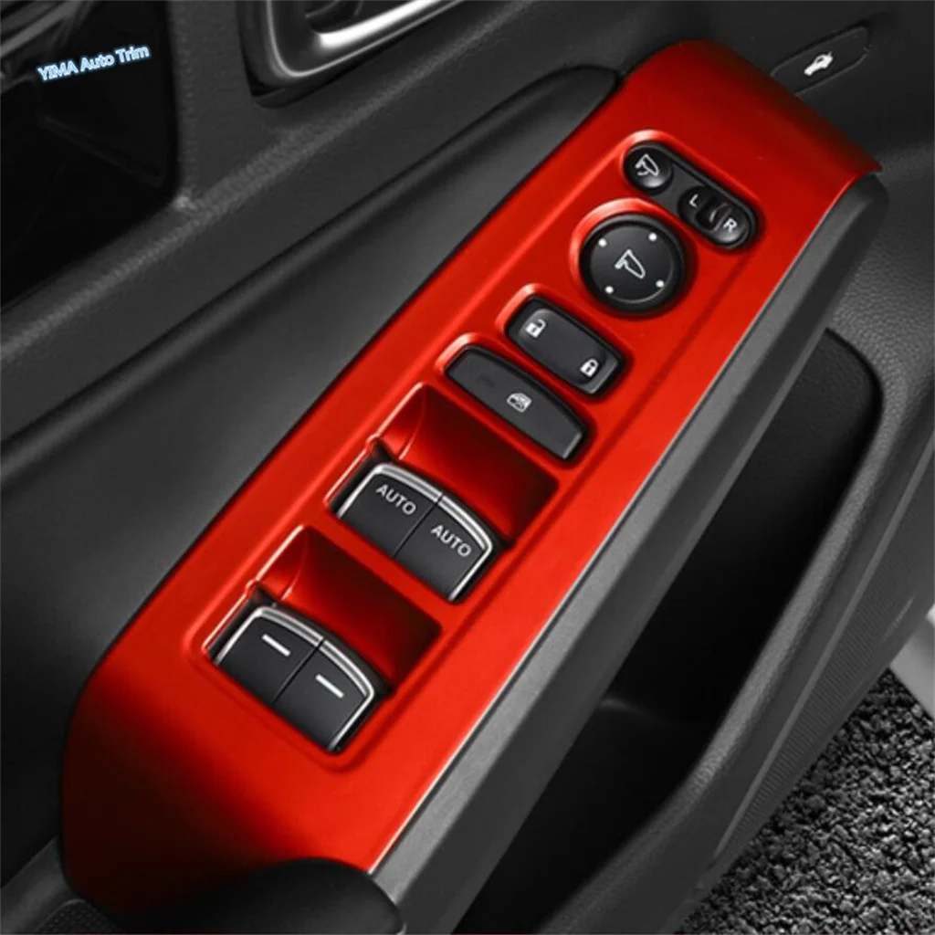 Car Door Armrest Window Switch Button Control Decor Panel Sticker Cover Trim ABS Accessories For Honda Civic 11th 2022 2023 2024