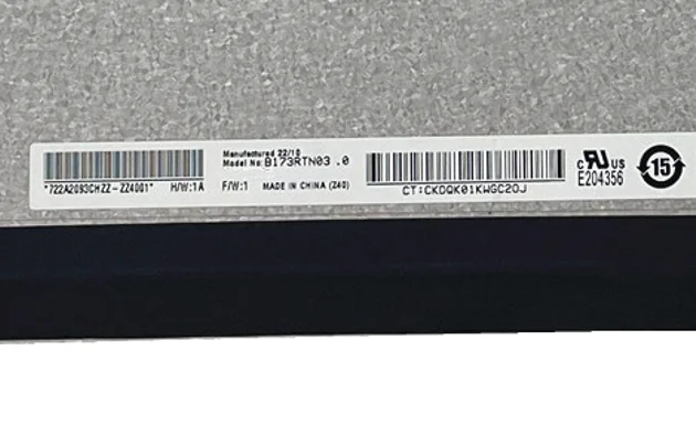 17.3'' B173RTN03.0 B173RTN03.1 NT173WDM-N23 NT173WDM-N25 Laptop LCD Screen Panel Matrix 1600*900 EDP 30 Pins